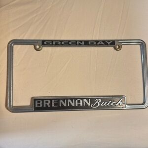Green Bay Brennan Buick vintage license plate frame